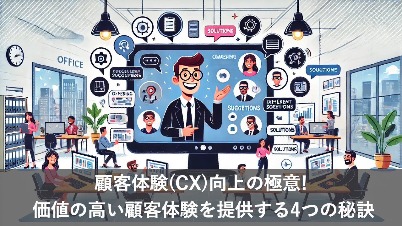顧客体験(CX)向上の極意! 価値の高い顧客体験を提供する4つの秘訣